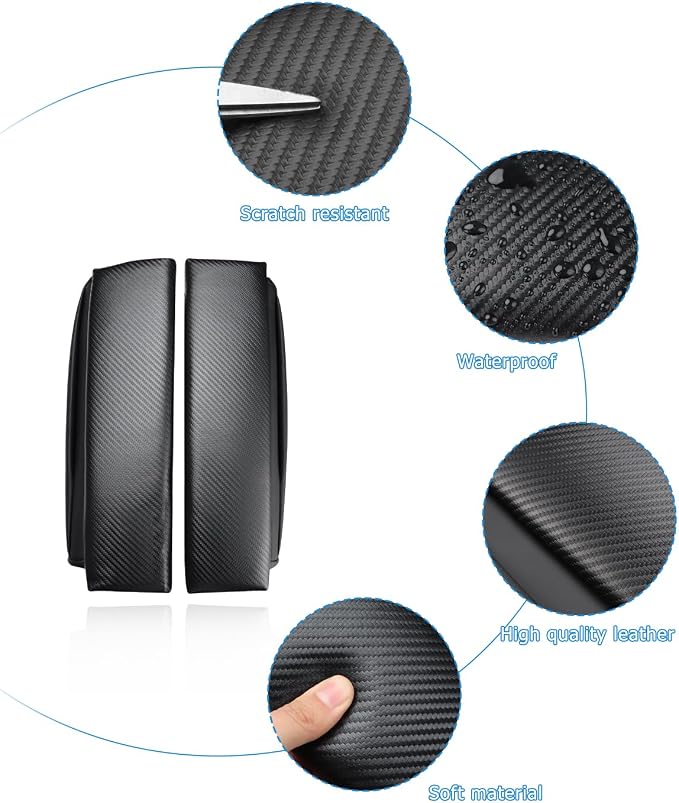 INTGET Car Center Console Armrest Cover for Nissan Rogue Accessories 2021-2026 2022 2023 2024 2025 Leather Arm Rest Box Lid Middle Console Seat Cover Protector (Carbon Fiber Cushion, 2021-2024)