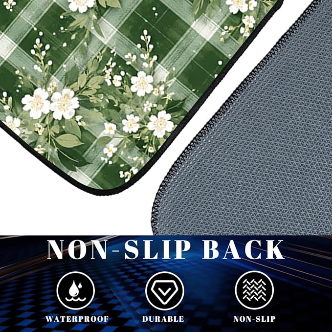 Wildflower Car Floor Mats Set of 4 Colorful Bloom Floral Field Automotive Foot Mats Rugs Carpet for Car Non-Slip Auto Car Accessories Universal Fit Car Accessories for Truck