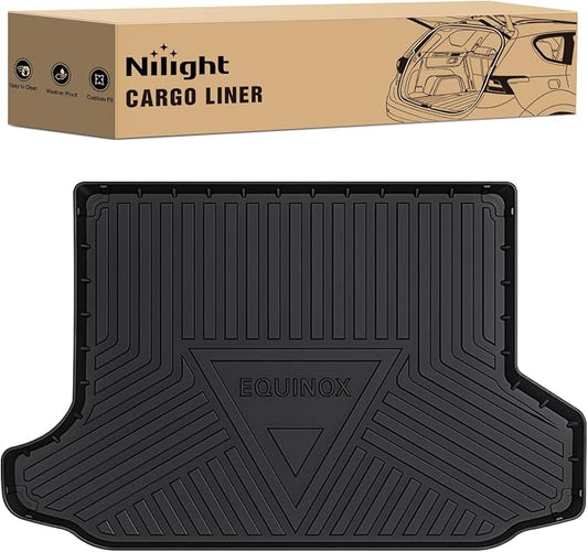 Nilight Cargo Mats for Chevy Equinox GMC Terrain 2018-2024 | for Equinox GMC TerrainAll 2018 2019 2020 2021 2022 2024 Weather Protection Heavy Duty Cargo Liners