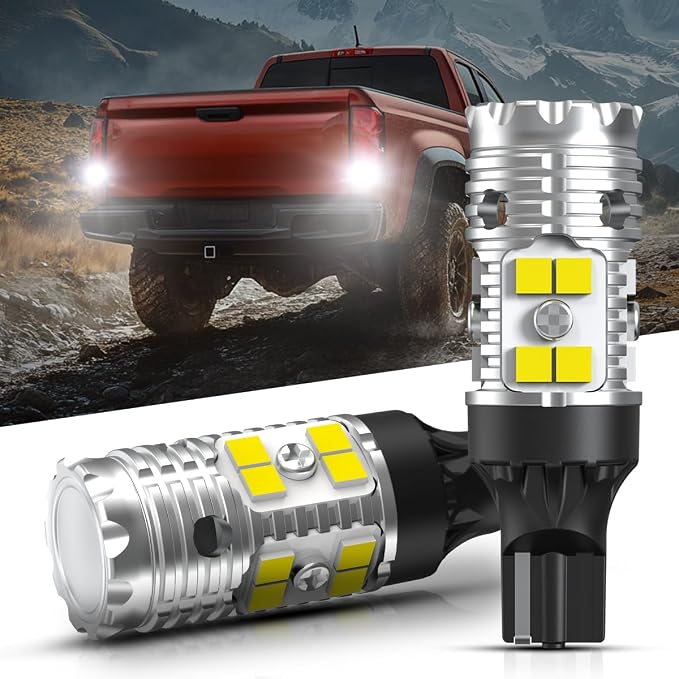 LASFIT 921 LED Reverse Backup Light Bulbs Fit for 2015-2022 2023 2024 2025 2026 Colorado, 6000K Cool White Super Bright OEM 912 W16W Replacement, 2 pcs