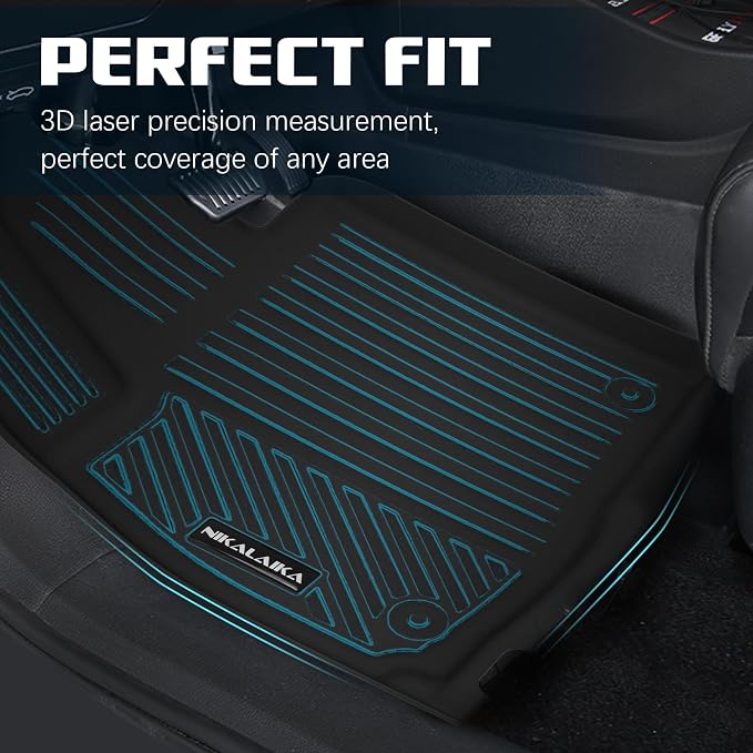 Floor Mats Fit for 2026 Hyundai Palisade Gasoline 7 Seater, All Weather Cargo Liner with Backrest Mat TPE Rubber Protection Mats with 2nd & 3rd Row Covering 2026 Palisade Accessories, Black