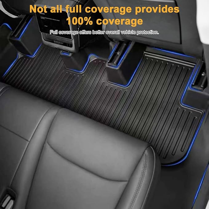 SUPER LINER 9 PCS Floor Mats & Accessories Compatible with Tesla Model Y Juniper 2026 2025, Custom Fit TPE Cargo Liners CabinProtect, All Weather Pet & Child System(Only fit Premium&Performance)