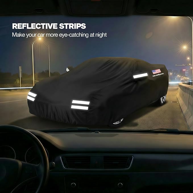 Car Cover Compatible with Chevrolet Corvette, Full Car Covers Waterproof All Weather Dustproof, Snowproof, UV Protection Exterior Car Covers for Automobiles Universal Fit Chevrolet Corvette