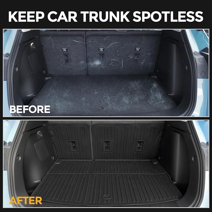 Floor Mats for Chevy Trailblazer AWD 2021-2026, All Weather Floor Mats Trunk Cargo Liner with Backrest Protectors and Door Sill Guards Accessories, Full Coverage Set