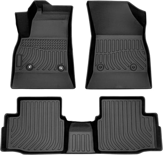 HAFIDI® Floor Mats for Chevy Cruze 2016-2019 (Not for 2016 Cruze Limited) All Weather Protection TPE Cruze Car Floor Liners, Fits 1st & 2nd Row Full Set Custom Accessories, Black