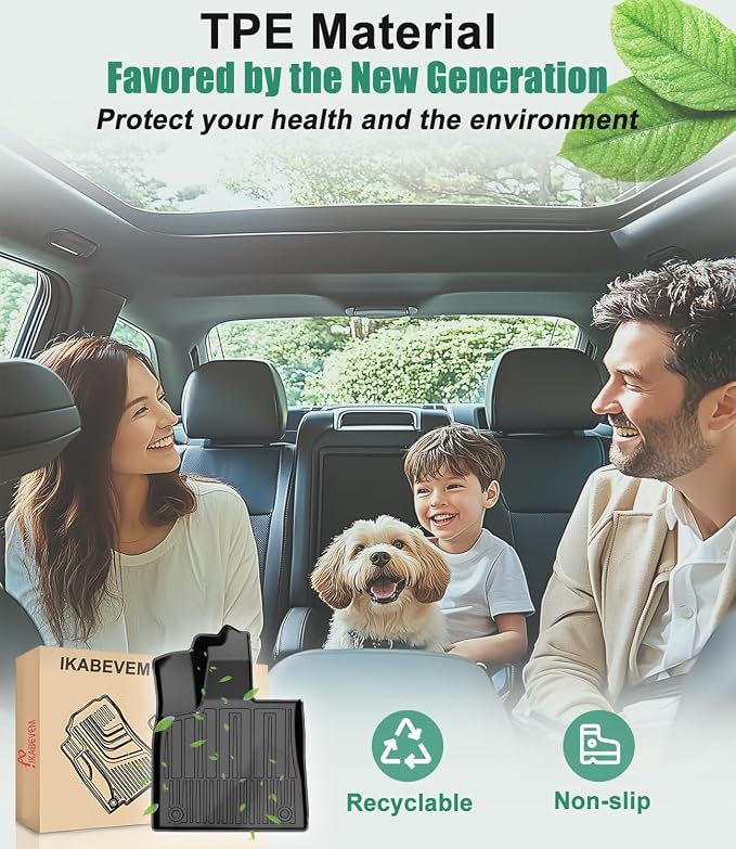 Floor Mats Custom Fit for 2016-2022 Lexus RX 350 RX 450h(Not for RXL) - All-Weather TPE Accessories Full Sets (Floor Mats + Cargo Liner + Backrest Mat)