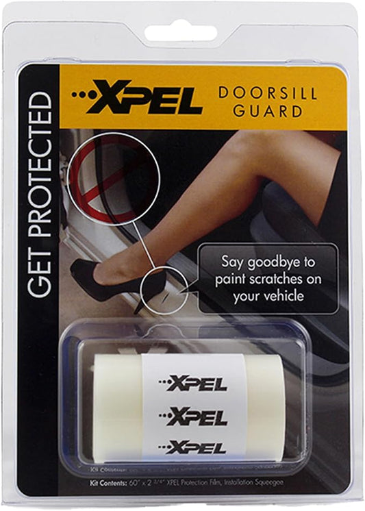XPEL Clear Universal Door Sill Guard Protection Film, 60" x 2.75", PPF Kit | Door sill guard film helps protect high-traffic entry areas from scuffs, scratches, and everyday wear.