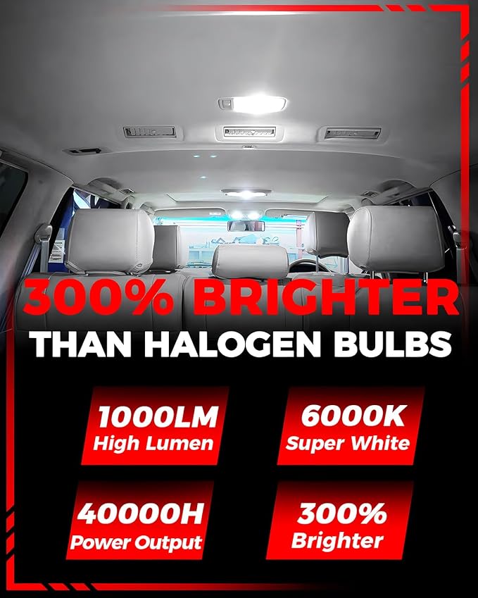 LED Interior Light Kit Package Replacement for Honda CR-V CRV 2013 2014 2015 2016 2017 2018 2019 2020 2021 2022, Super Bright 6000K White License Plate Map Bulbs + Install Tool