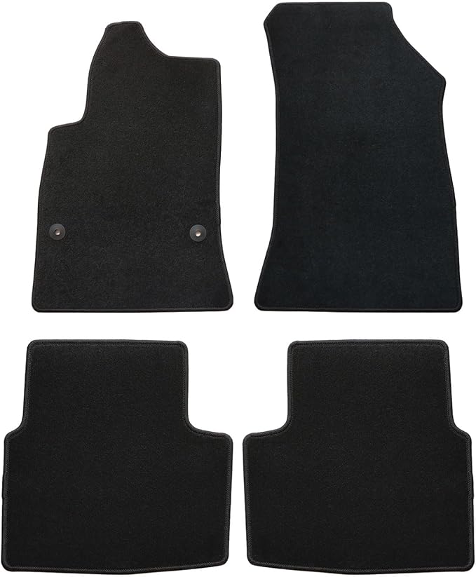 GXARTS Custom Fit Car Floor Mats Fit for Chevrolet Cruze 2014 2015 2016 2017 2018 2019 | Waterproof Velour Carpet Floor Liners Full Set, All-Weather Protection with Anti-Skid Retaining Buckle, Black