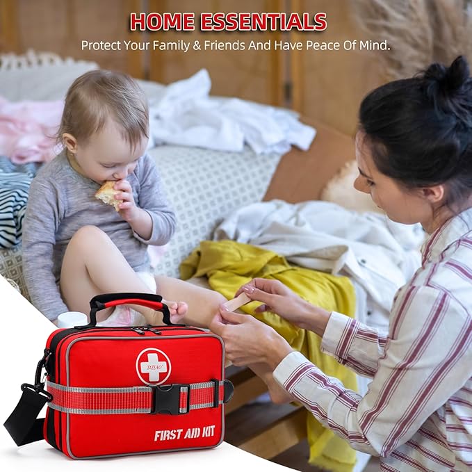430 Piece Emergency First Aid Kit, Large | Comprehensive Premium, Medical Kits for Home, Car, Camping, Travel, Hiking, Truck, Sports & Outdoor Emergencies