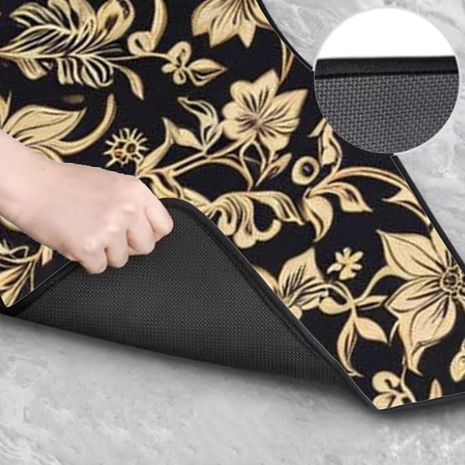 Car Floor Mats Non-Slip Automotive Floor Mats All-Weather Front Rear Car Floor Foot Mat Sets of 4 Pieces Foot Mats Rugs Carpet for Car Trucks SUV Sedans (TengWan 01)