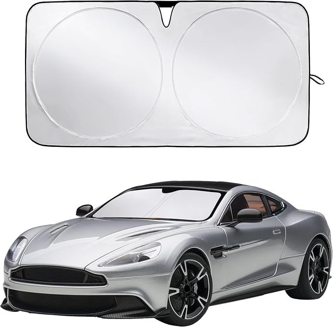 Econour Windshield Sunshade for Aston Martin Vanquish, Vanquish S 2014-2016, 2017, 2018 Sun Visor for Front Window Sun Shade Cover, UV Blocker & Protector, Car Accessories
