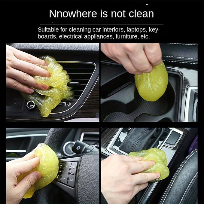 Car Cleaning Gel Universal Dust Cleaner, Auto Interior Detailing Putty for Vents, Keyboard, 160g