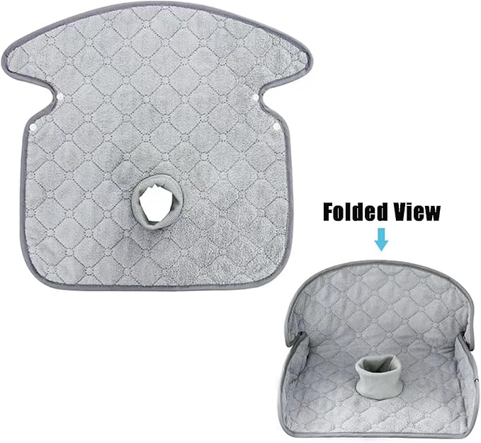 PandaEar 2 Pack Infant Car Seat Protector for Potty Training, Waterproof Piddle Pads Cover Car Seat & Stroller Protector for Babies & Toddlers, Machine Washable, Non-Slip Backing (Grey)