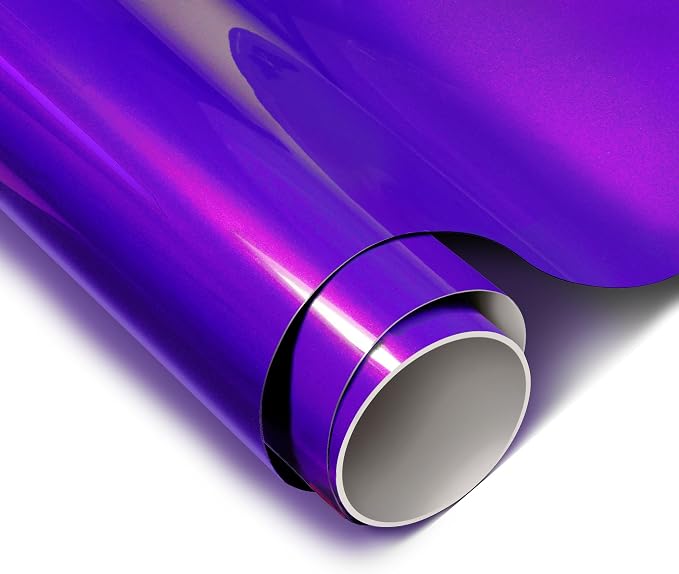 ColorFusion PPF by VViViD, Gloss Flip Purple Blast Dry Apply PPF Vinyl Car Wrap Roll 6ft x 5ft