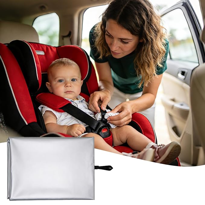 Baby Car Seat Sun Shade Cover Heat Protector, Carseat UV Protection Cooler Cover, Summer Travel Accessories