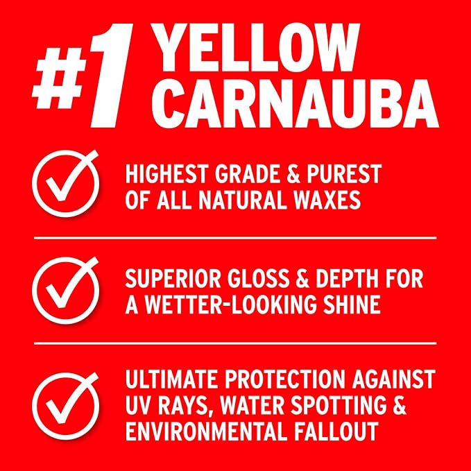 Mothers California Gold Brazilian Carnauba Cleaner Wax, 16 oz. (05701) | Cleans & Waxes in One Step, Removes Oxidation & Swirls, Premium Carnauba Shine & Protection for All Paint Finishes