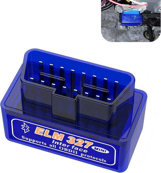 MLY OBDII Car Auto Diagnostic Scanner, ELM327 V2.1 Bluetooth OBDII Scan Diagnostic Tool, Professional Car Bluetooth Engine Fault Code Reader, Universal Car Accessories Support Android and iOS