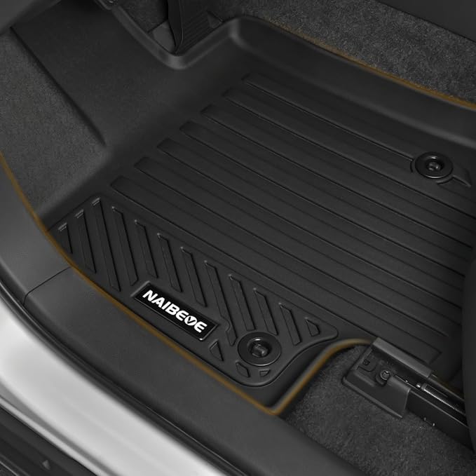 Naibeve Floor Mats for 2026 Cadillac Vistiq 7 Seats 2nd Row Bench Seat | All Weather Custom Fit Floor Mats, Cargo Mat, 2nd/3rd Row Backrest Mats Interior Protector accessories