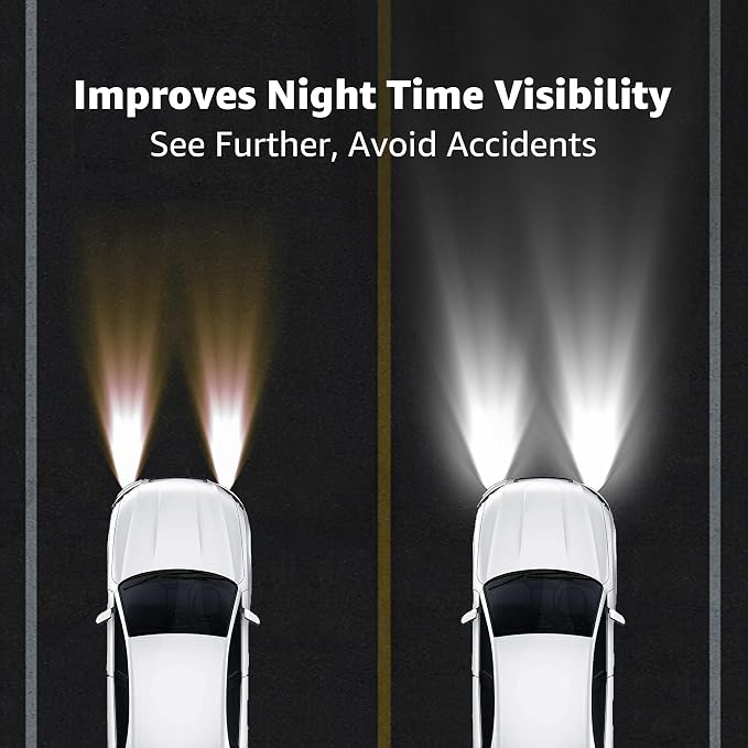 Headlight Restoration Kit, Ceramic Headlight Cleaner and Restorer Kit 2-Step Wipes, Removes Yellowing, Oxidation & Cloudiness, Restores Clarity Brings Headlights Back to Like New Condition,（2 Pack）