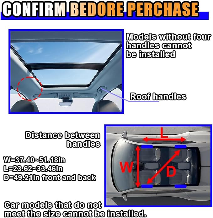 Car Ceiling Cargo Net for SUV - 28.9'' x 22.3'' Roof Cargo Net Organizer Car Ceiling Storage Net - Mesh Car Roof Storage Organizer for SUV Truck Long Road Trip Car Camping Essentials (Monolayer)