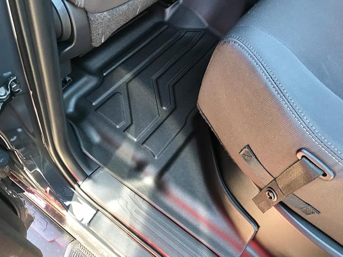 KARPAL Floor Mats for Toyota Tacoma 2024-2026 Double Cab Auto Trans (Not Hybrid), Custom Fit All Weather TPE Floor Liners, 1st&2nd Row Mat, Tacoma TRD/SR/SR5/limited Accessories