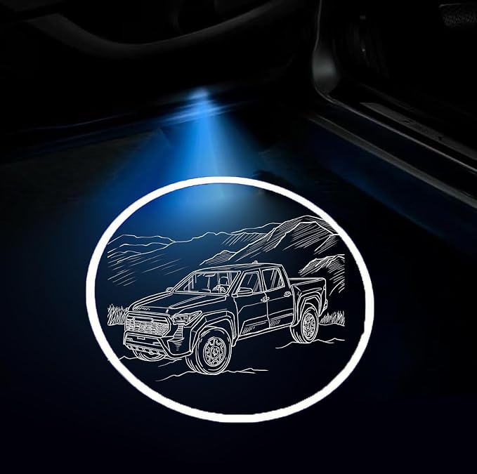 2PCS Car Door Light Projector Wireless Ghost Shadow Lamp fit for Toyota Tundra