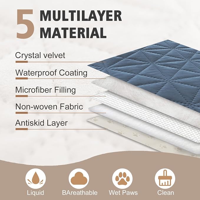 Ameritex Sofa Cover Waterproof for Seats Couch Cover for Dogs Pet Couch Cover Velvet for Chair Loveseat Sofa Machine Washable