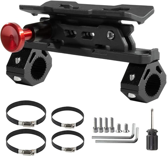 ZHILXN ATV Quick Release Fire Extinguisher Mount Fit 7/8" to 9/8" Handlebar | Motorcycle Fire Extinguisher Bracket Compatible with Yamaha/Polaris/Honda/Can-Am/Kawasaki/Boat, 4 Heavy-duty Adjustable Clamp