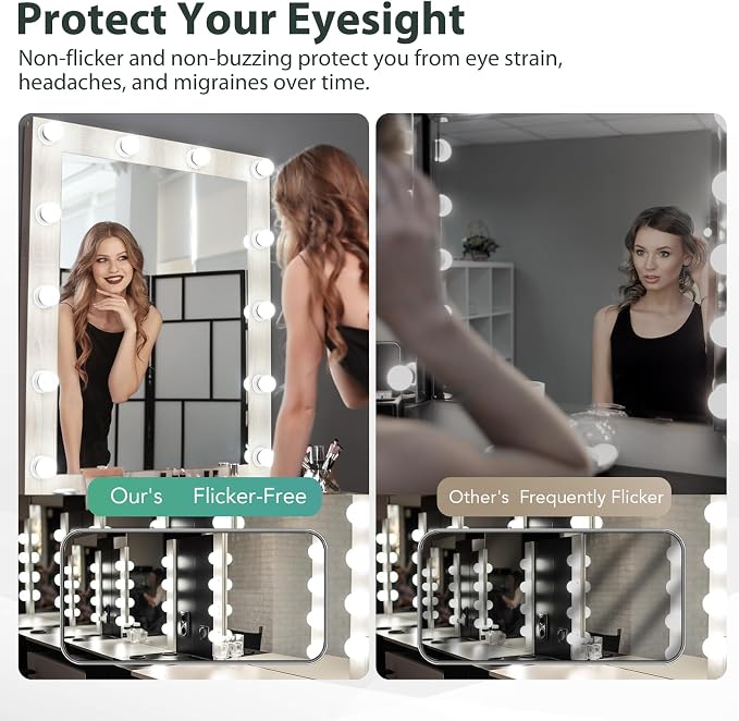 DEGNJU LED Vanity Light Bulbs, 60W Equivalent, Bathroom Light Bulbs 5000K Daylight White, 800 Lumens, G25 Globe Bulb for Makeup Mirror, Round Shape, 7W, 120V, Non-Dimmable, 12 Pack