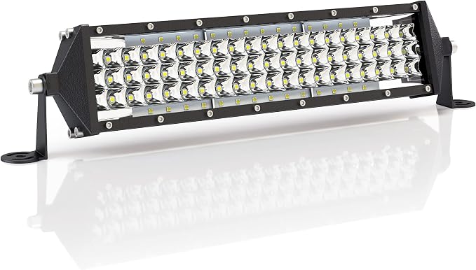 Zmoon 12 Inch 40W LED Light Bar, Spot Flood Combo Beam Fog Lights for Truck | IP67 Waterproof Five Rows Driving Light, Durable Aluminum Housing for Excellent Heat Dissipation SUV ATV Boat