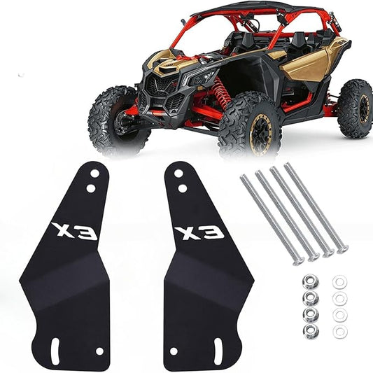 50'' LED Light Bar Mounting Brackets for Can-am Maverick X3 Upper Roof Windshield Stock Roll Cage 2017-2024 2025 2026