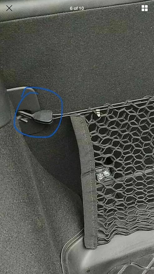 Trunk Organizer Cargo Net for Honda Civic 2017-2026 - Envelope Style Cargo Net for Hatchback - Premium Mesh Car Trunk Organizer Vehicle Carrier Storage - Compatible with Honda Civic