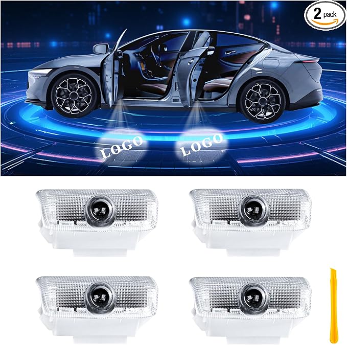 Car Door Lights Logo Projector Puddle Lights Compatible with Infiniti G Q50L Q50 Q60 Q70 M EX QX50 QX50 QX70 QX80 Accessories, No Fade 4K-HD Car Welcome Lights(2 Pack)