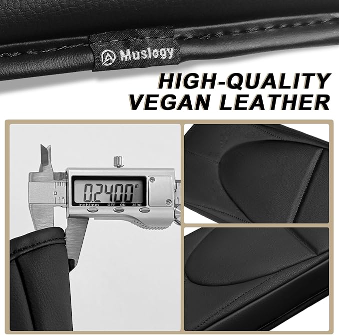 Muslogy Center Console Armrest Cover Fit for Toyota Camry 2018-2024 Accessories, Comfort Armrest Pad Console Lid Cushion Vegan Leather Regular Thick
