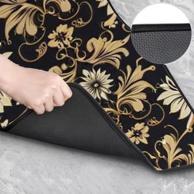 Car Floor Mats Non-Slip Automotive Floor Mats All-Weather Front Rear Car Floor Foot Mat Sets of 4 Pieces Foot Mats Rugs Carpet for Car Trucks SUV Sedans (TengWan 02)