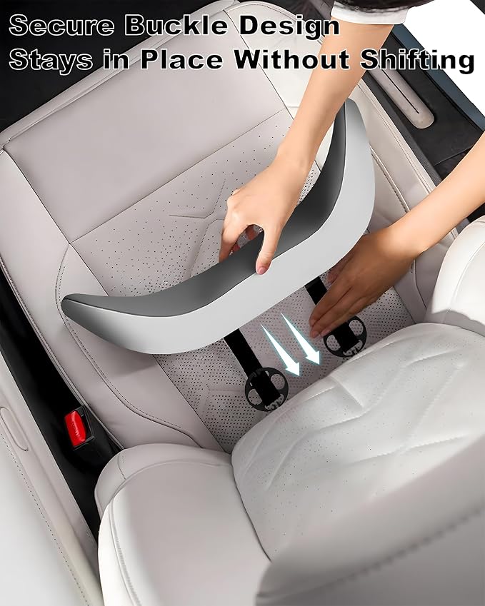 Car Lumbar Support & Neck Support Headrest Pillow Kit | Ergonomic Memory Foam Cushion, Sciatica & Tailbone Pain Relief, Fits Car Seat, Office Chair & Wheelchair