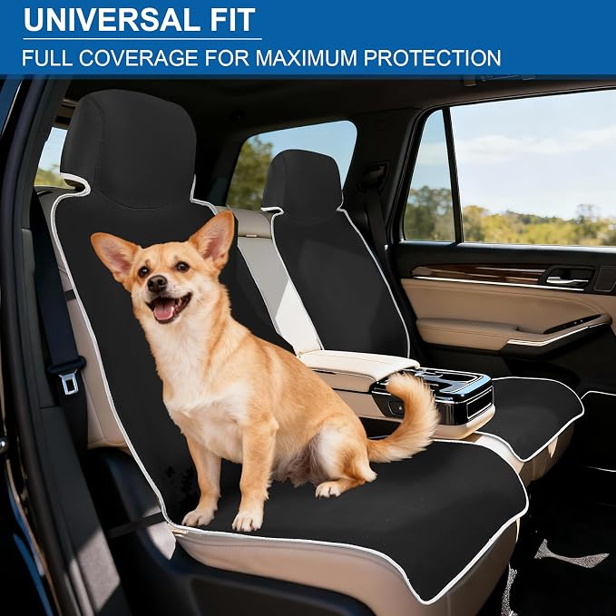 Towel Car Seat Cover, Neoprene Car Seat Covers | Towel Waterproof Seats Protector Covers for Automotive Van, Trucks and SUVs-2 Pack