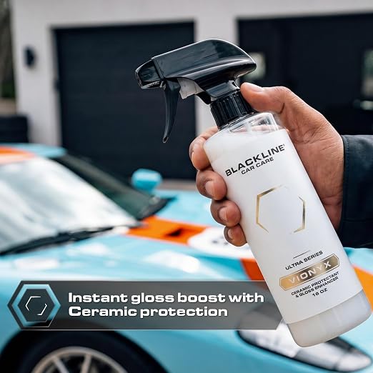 Blackline Vionyx Silica Ceramic Spray Coating for Cars – Hydrophobic Protection, Deep High-Gloss Shine, UV Defense & Long-Lasting Durability – Easy Spray-On Ceramic Sealant for Exterior Surfaces