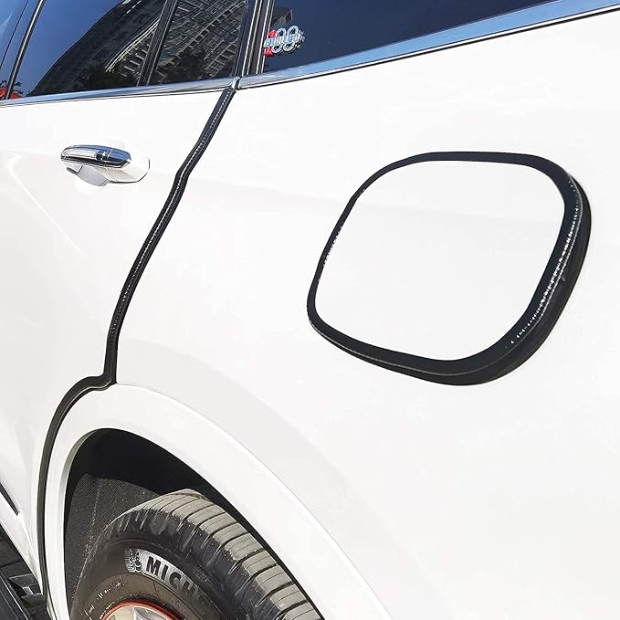 Edge Trim Black U-Channel Rubber Trim Edge with Steel 1/2" X 3/8" - Fit Gap 3/64" to1/4 Car Door Edge Sealing Strip PVC Weather Stripping with Metal, Metal Edge Protector, 28FT