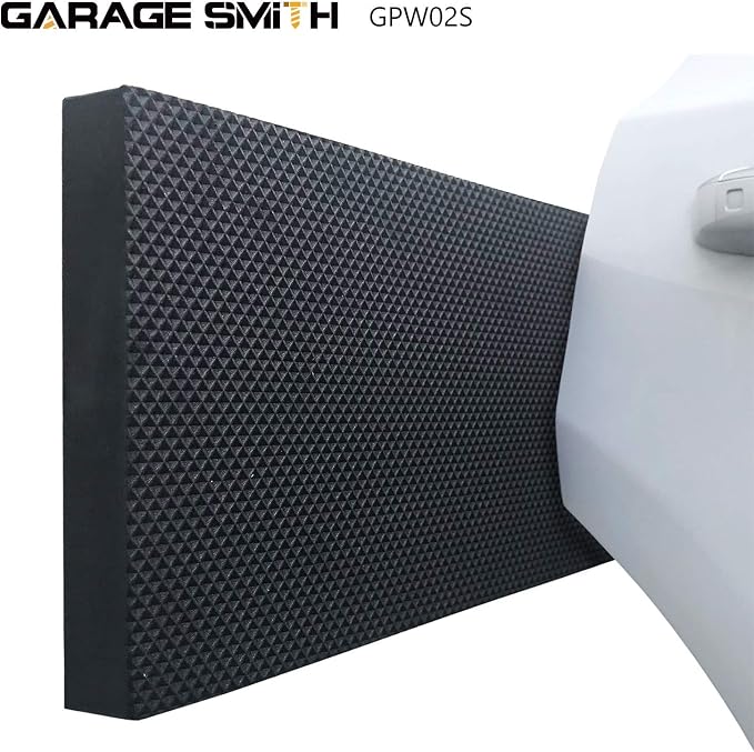 AMPULLA GWP02S Garage Wall Protector Car Door Protectors, Designed in Germany (4, Black)