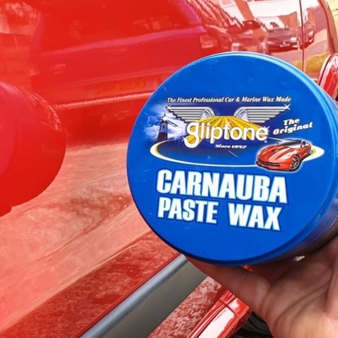 Gliptone Carnauba Paste Wax, Original Brazilian Carnauba Formula for Maximum Surface Protection and Long-Lasting Brilliant Shine, Easy Apply & Remove, 10.5 Oz | Original Brazilian Carnauba Formula, Maximum Surface Protection, Long-Lasting Brilliant Shi...