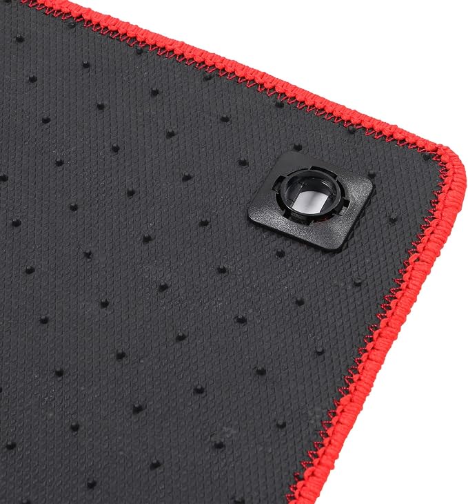 Fit 2016-2021 Honda Civic Floor Mats OEM Fitment Style Red with FK Logo | IKON MOTORSPORTS, Front & Rear Floor Mats Carpet With FK Logo 4PCS, 2017 2018 2019 2020