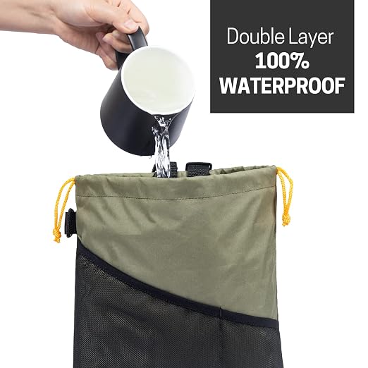 GNEGNI 2PCS Hanging Car Garbage Can - Waterproof Leakproof Trash Bag | Car Trash Can with Durable Leakproof Lining, Keeps Vehicle Clean and Neat