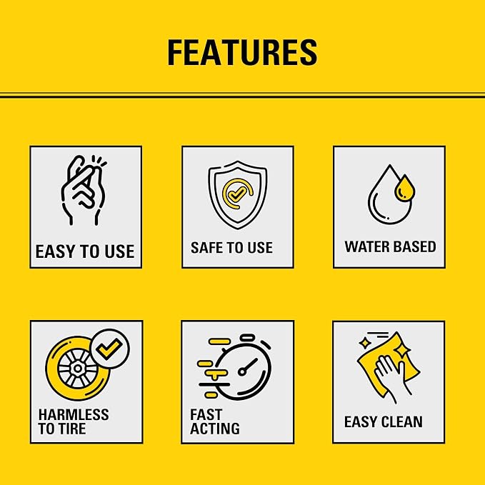 STANLEY AP95 Tire Repair & Inflator – (2x10 oz.) Flat Tire Sealant Spray Kit for Car, Bike, Motorcycle – Seals & Inflates Tubeless Tires – No Jack Needed – Emergency Tire Fix – Rim Safe | 2 Pack