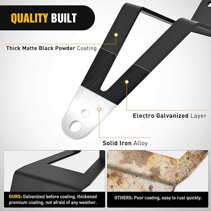 Nilight 52 inch LED Light Bar Bracket Mounting Upper Windshield Roof Cab Brackets Compatible with Ford F250 F350 4WD 2WD 1999-2015