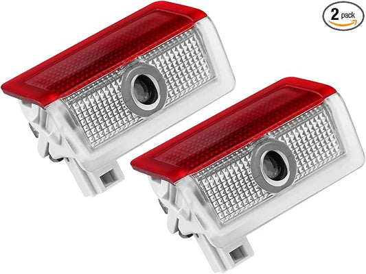 2 Pcs Non-Fading Door Light Logo, Projector Welcome Lamp Door Light Puddle lights Kit Compatible with Accessories A B C E M G GL GLA GLC GLE GLS CLASS 4dr W205 W213 W176 W166 (A/C/E/GLA/GLC/GLE/GLS)