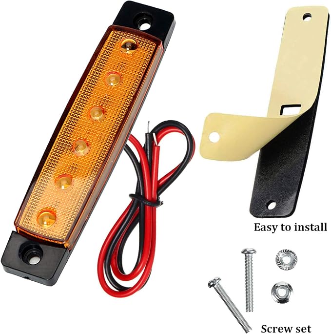 10 Pack LED Rock Strip Lights Waterproof Exterior Interior Lights Car Underglow Wheel Fender Well Lighting Kits for Golf Cart Jeep Wangler Offroad Truck Ford RV UTV ATV RZR Snowmobile (Yellow)