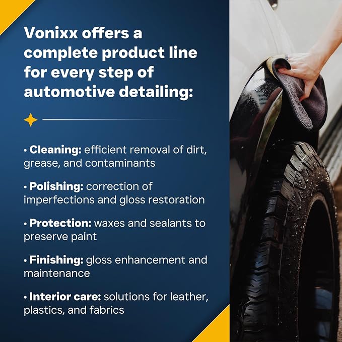 Vonixx Blend Ceramic & Carnauba Paste Wax 3.4 oz (100 mL) - Up to 7 months of durability
