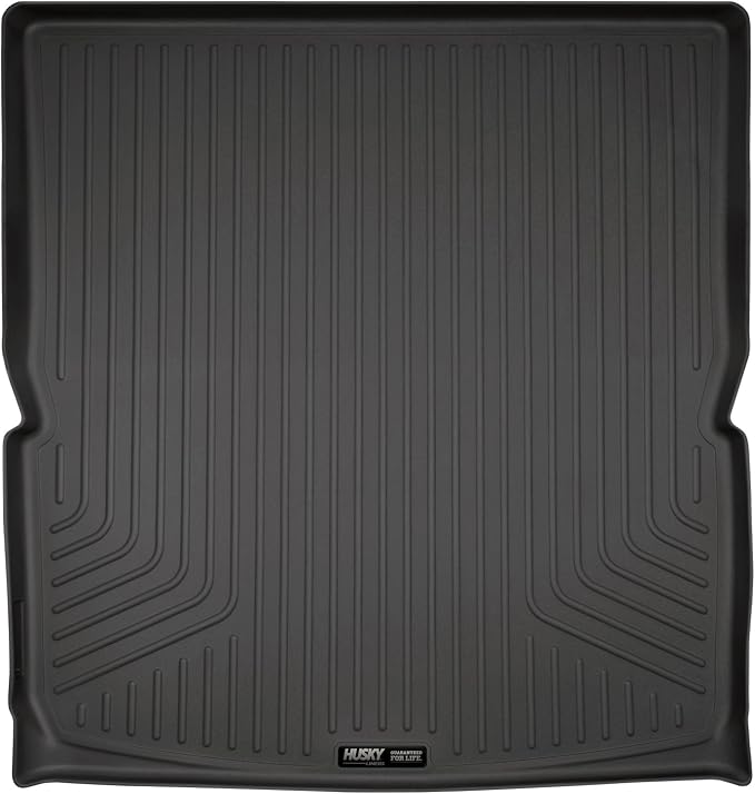 Husky Liners Weatherbeater Cargo Liner | Fits 2017-2023 GMC Acadia Behind (Excludes All Terrain Model) (to Back of 2nd Row Over Folded Flat 3rd Row) | Cargo, 1-pc. Black - 28141